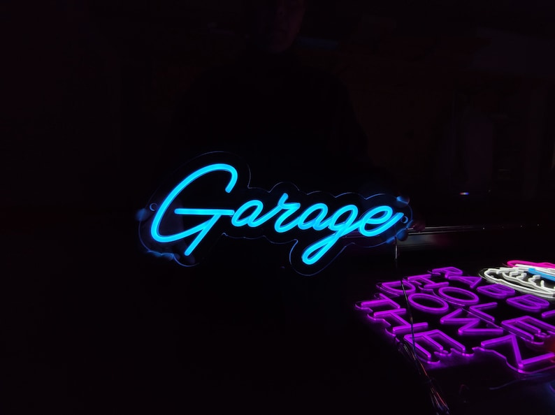 Garage Neon Sign Garage Led Neon Light Garage Decor Led Etsy