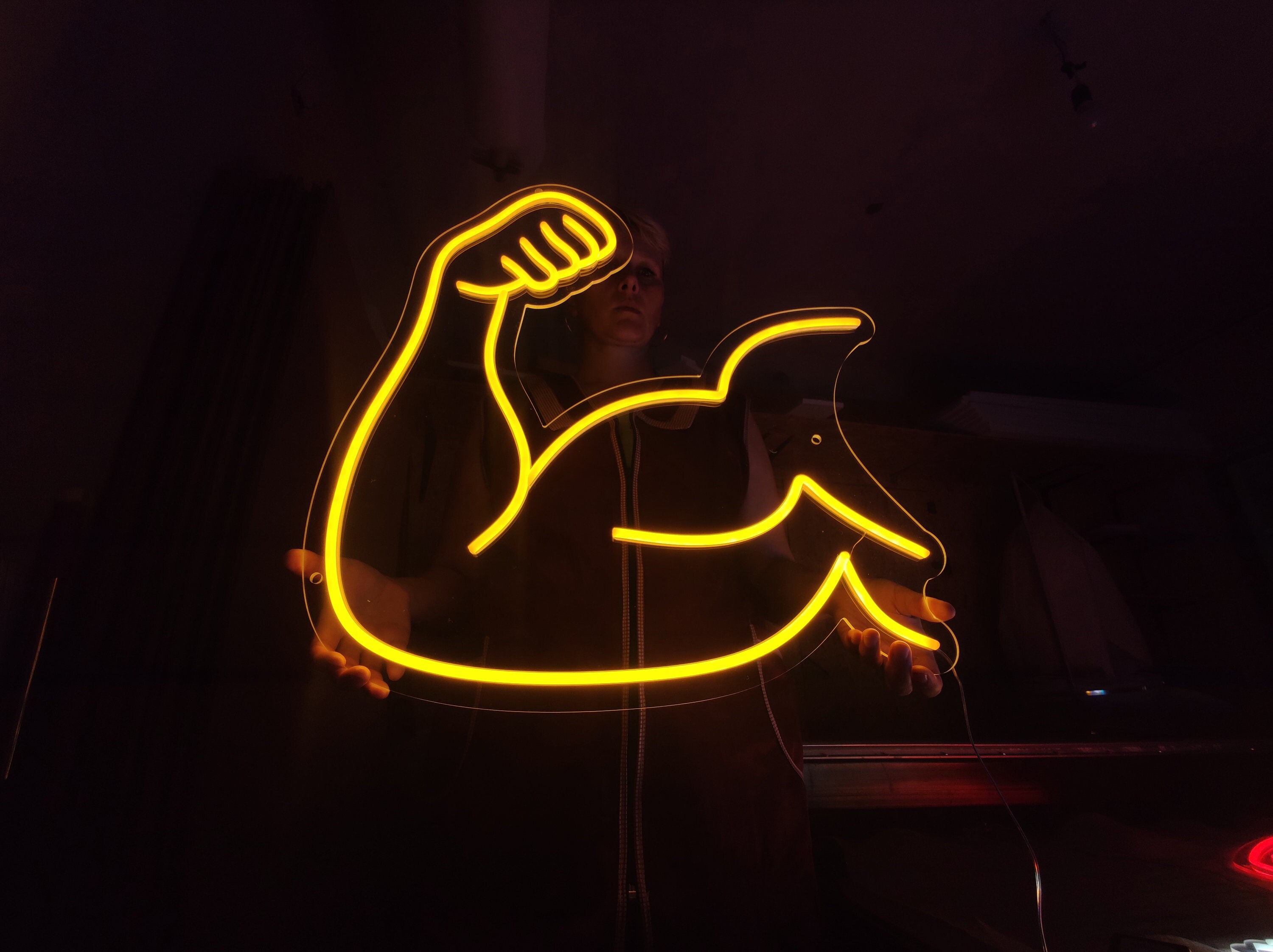 Arm Muscles Neon Sign, Biceps Led Neon, Gym Led Light, Workout Light ...