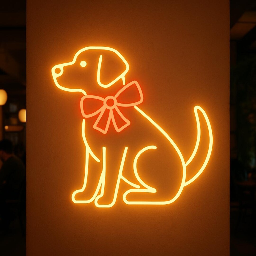 Labrador Neon Sign, Dog Led Sign, Pet Shop Decor Led Light, Custom Gift ...