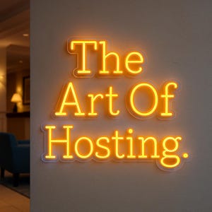 Hotel Business Neon Sign. Restaurant Business Led Sign. Service Sector Neon Light.