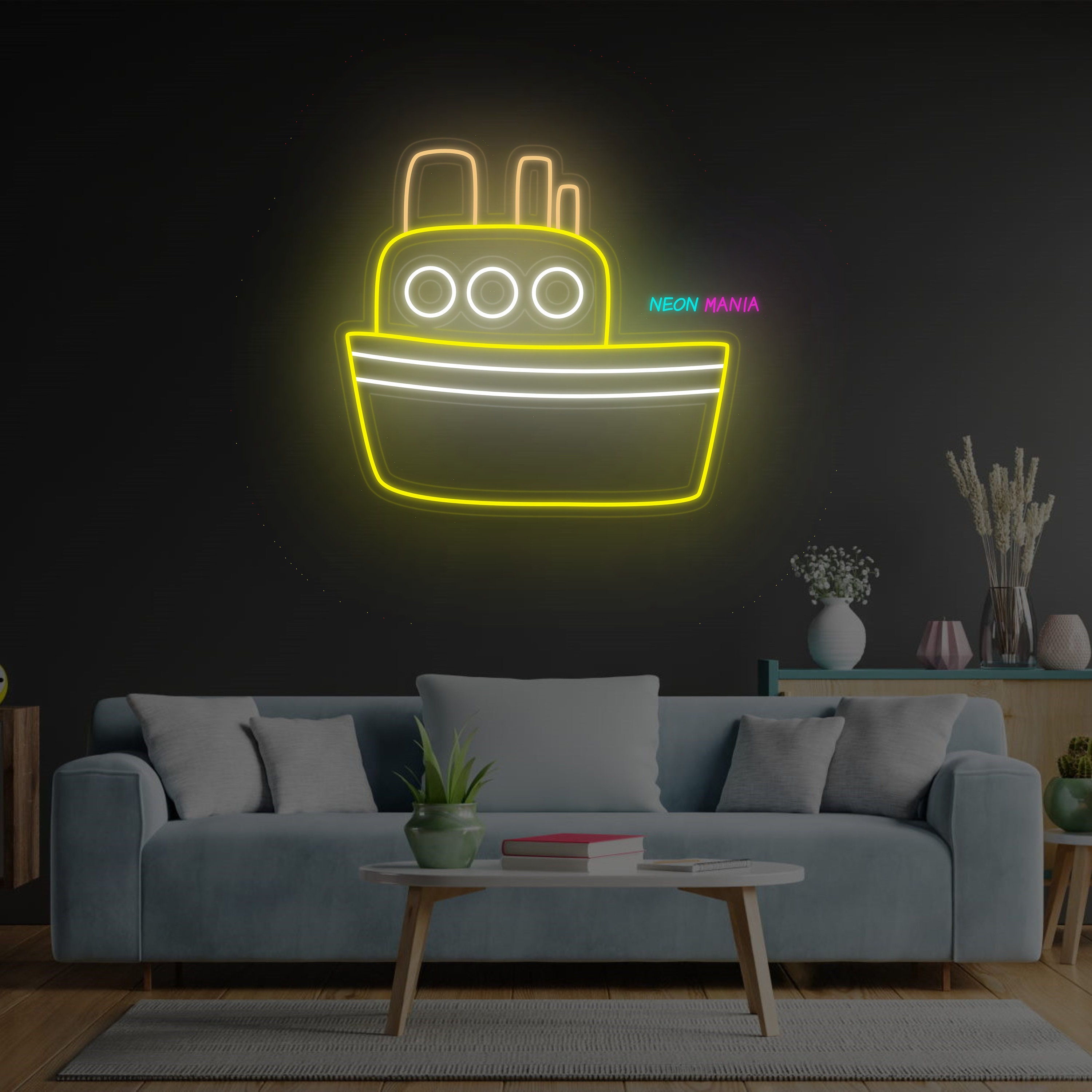Ship Neon Sign: the Perfect Sign for Ocean Lovers - Etsy