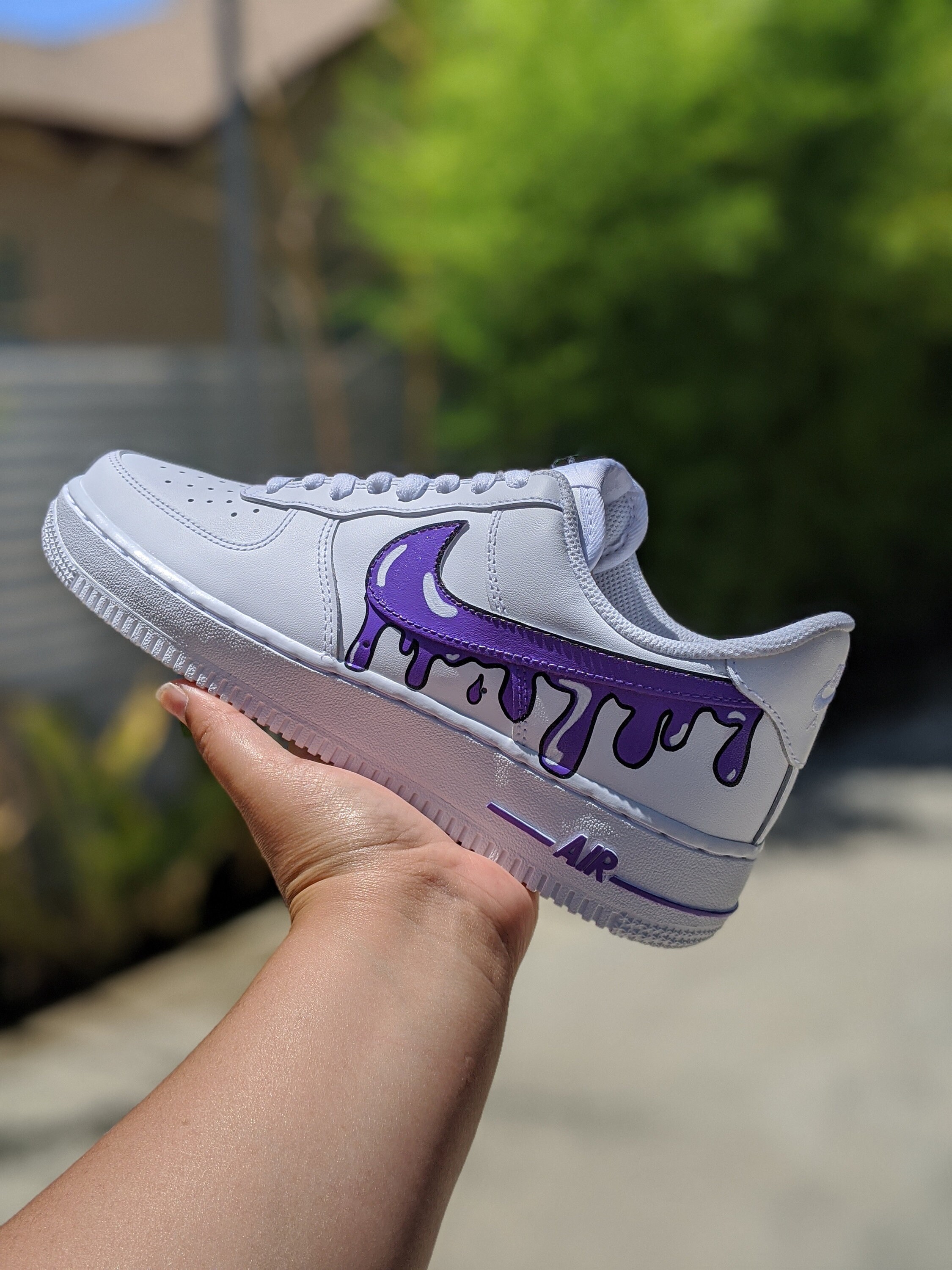 air force 1 drip swoosh