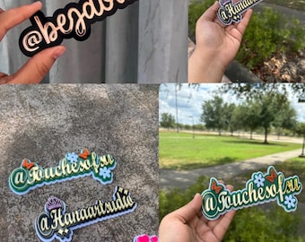 Instagram Social Media Sign, Social Media Tag, Acrylic Username Tag, Small Business Logo, Acrylic Business Watermark, Acrylic Name