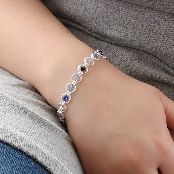 Crystal Bracelet blue Skies Swarovski Crystal Bracelet