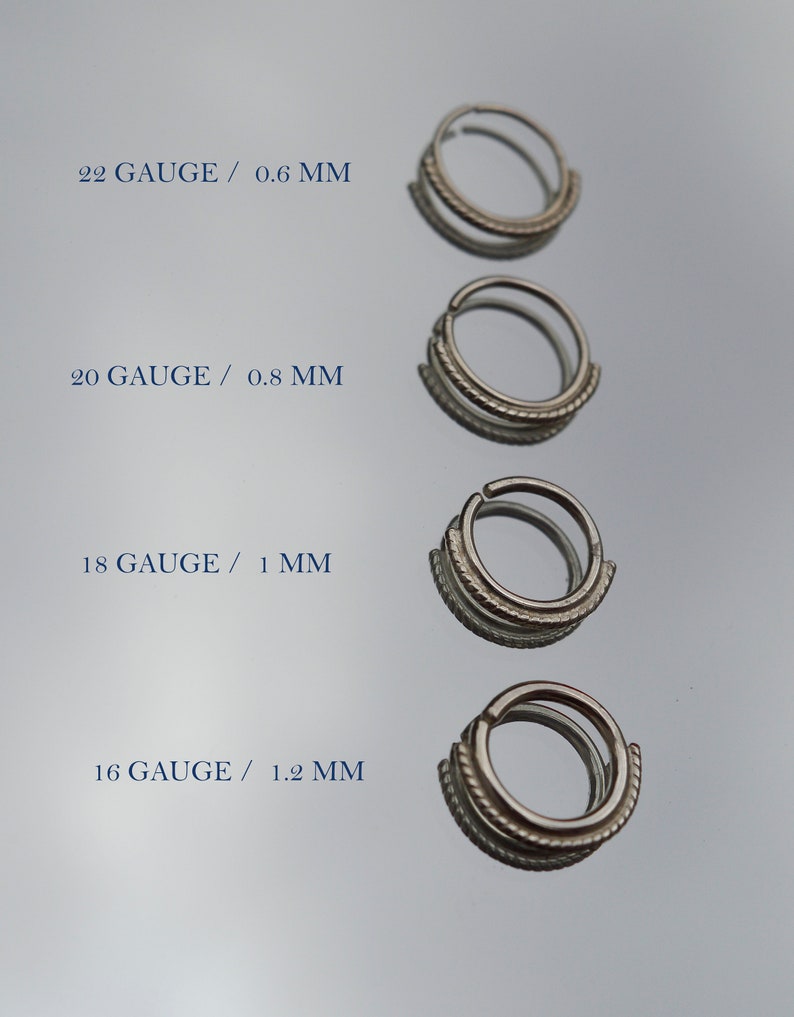 tragus nostril ring tribal septum helix nose ring nose piercing Septum ring septum piercing spiral septum spiral Silver septum
