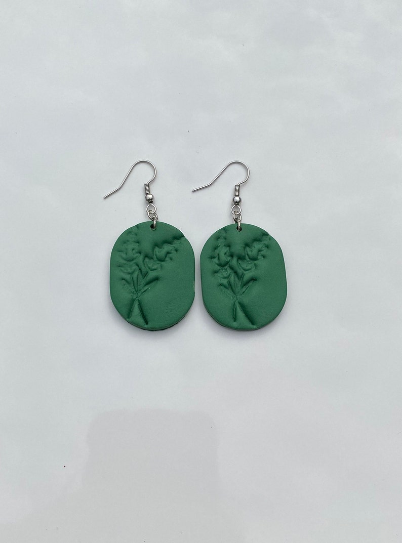 floral jewelry polymer earrings Pressed flower earrings gifts for women gifts for girls jewelry under 15 polymer clay earrings