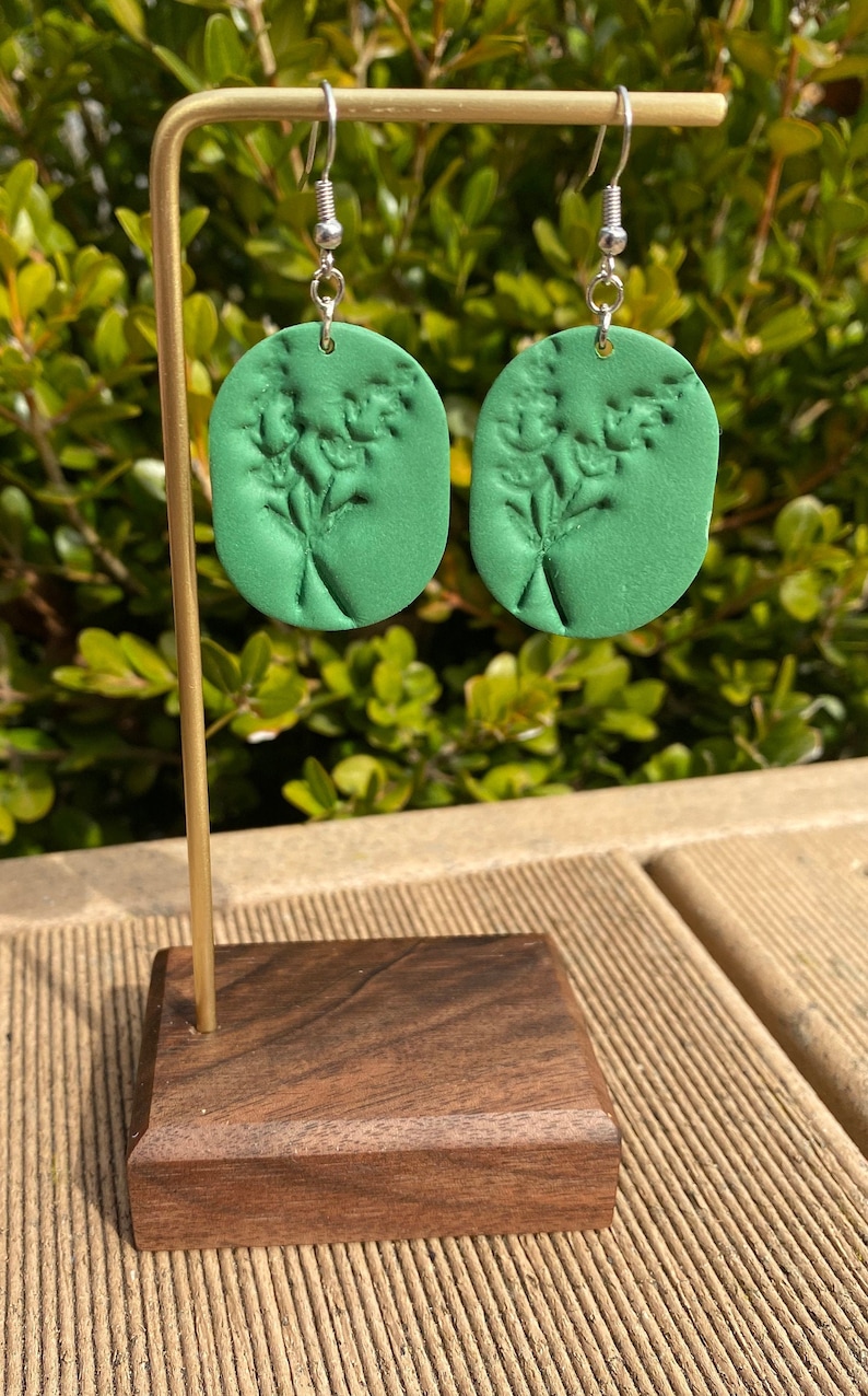 floral jewelry polymer earrings Pressed flower earrings gifts for women gifts for girls jewelry under 15 polymer clay earrings