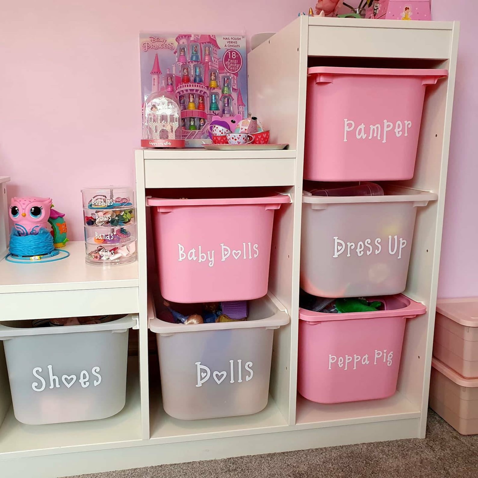 Toy storage label ikea unit labels large box label large Etsy