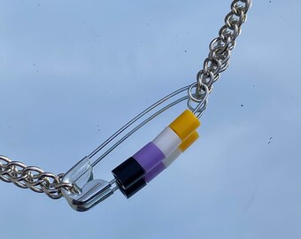 Bisexual Pride Popsicle Necklaces Made with Resin Can Be Key Chain As Well Lesbian