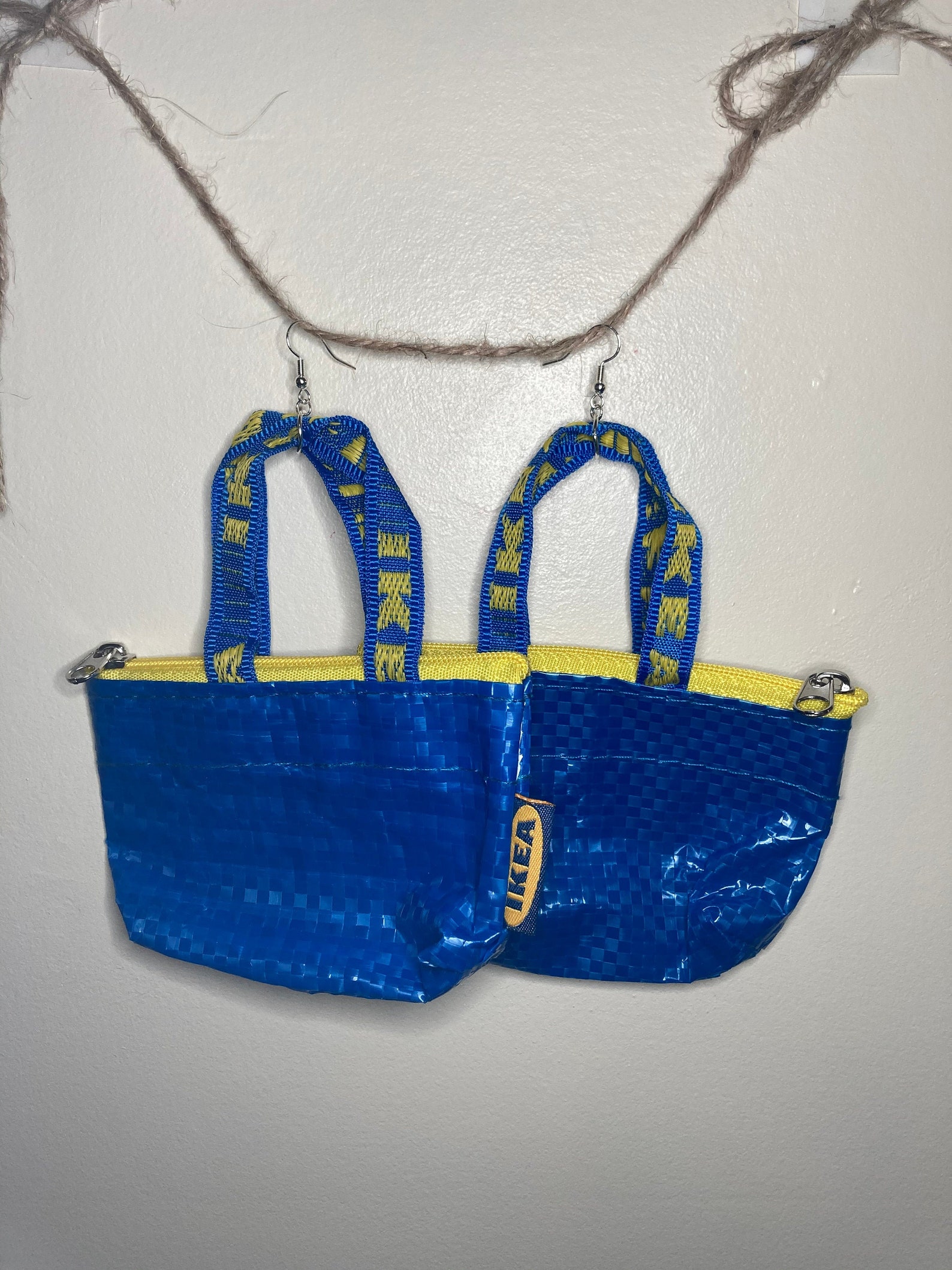 Mini IKEA Bag Earrings Etsy