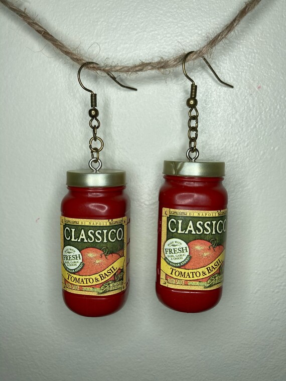 Mini Brands Classico Pasta Sauce Earrings Various Flavors Etsy