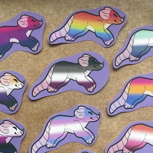 Stickers rats LGBT Pride - Animaux de la fierté