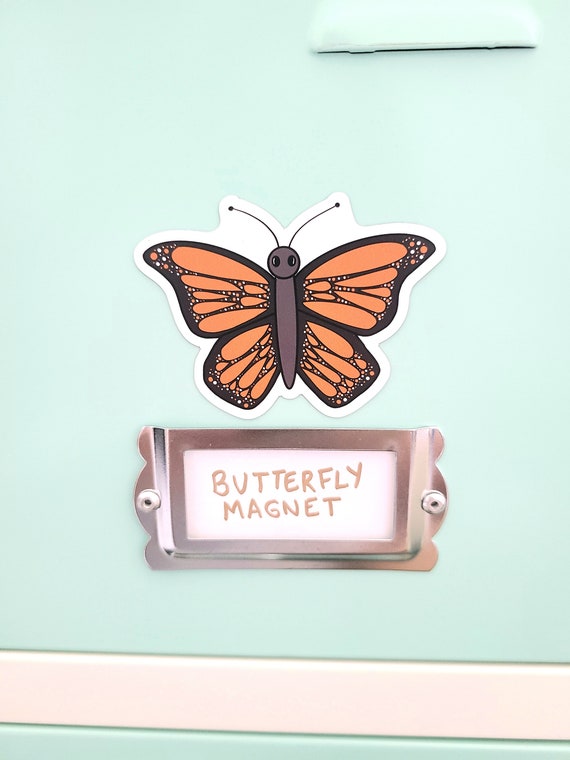 Butterfly Refrigerator Moth Kitchen Fridge Art Insect Etsy