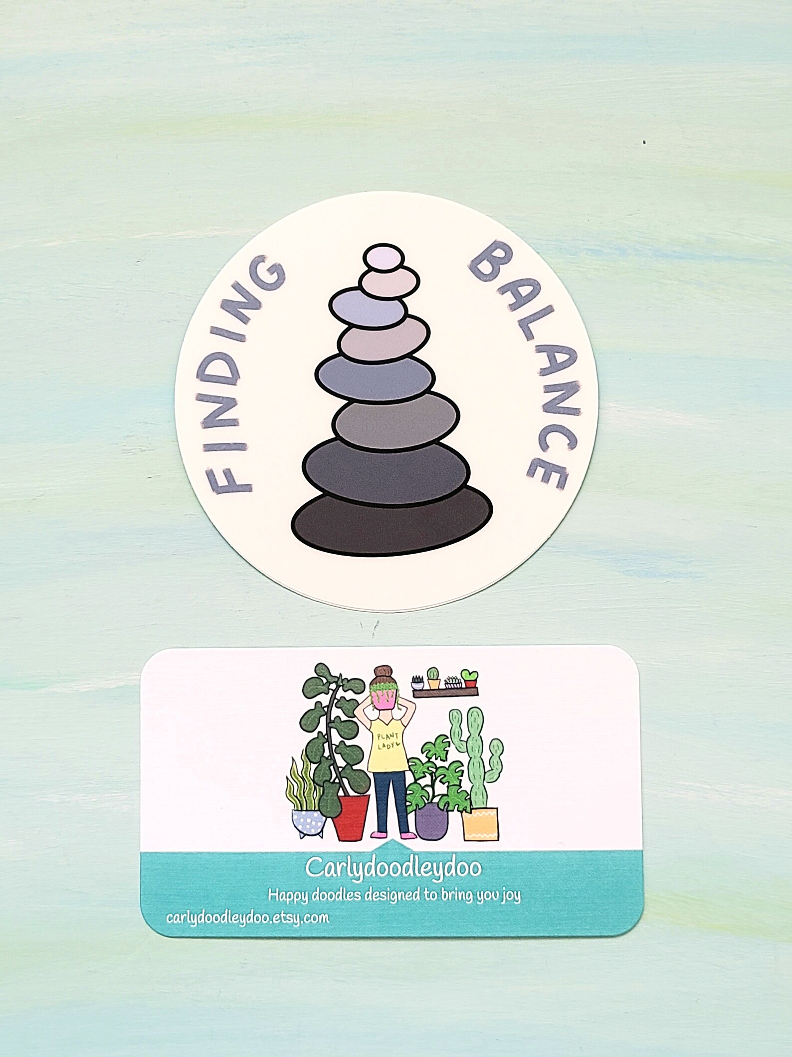 Finding Balance Vinyl Sticker Rock Tower Cairn Decal Yoga | Etsy