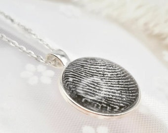Collar de huellas dactilares personalizado: joyería hecha a mano y personalizada