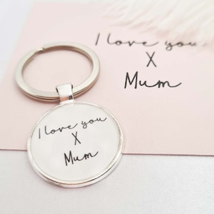 Personalised Keyring, Handwriting Keyring, Handwriting keychain, Actual Handwriting, Handwriting gifts, Handwriting jewellery