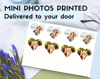Photos Printed for Locket, Round Heart shaped photos printed, mini photos print, Photo prints, Heart Locket print, Photo Locket Printing