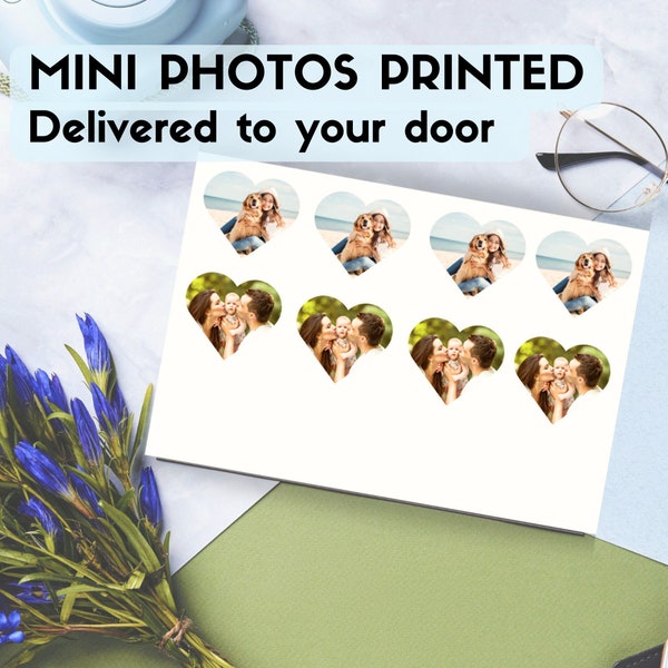 Photos Printed for Locket, Round Heart shaped photos printed, mini photos print, Photo prints, Heart Locket print, Photo Locket Printing