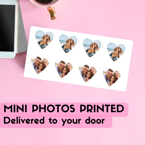 Photos Printed for Locket, Heart shaped photos printed, mini photos print, Photo prints, Heart Locket print, Photo Locket Printing