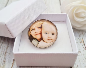 Lapel Pin with your own photo, custom made lapel pin, photo lapel pin, photo badge, pin with photo, personalised Lapel Pin, picture lapelpin