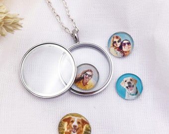 Mini Photo Charms for Floating Locket, Personalised with your photo.  Floating Locket Photo Charms