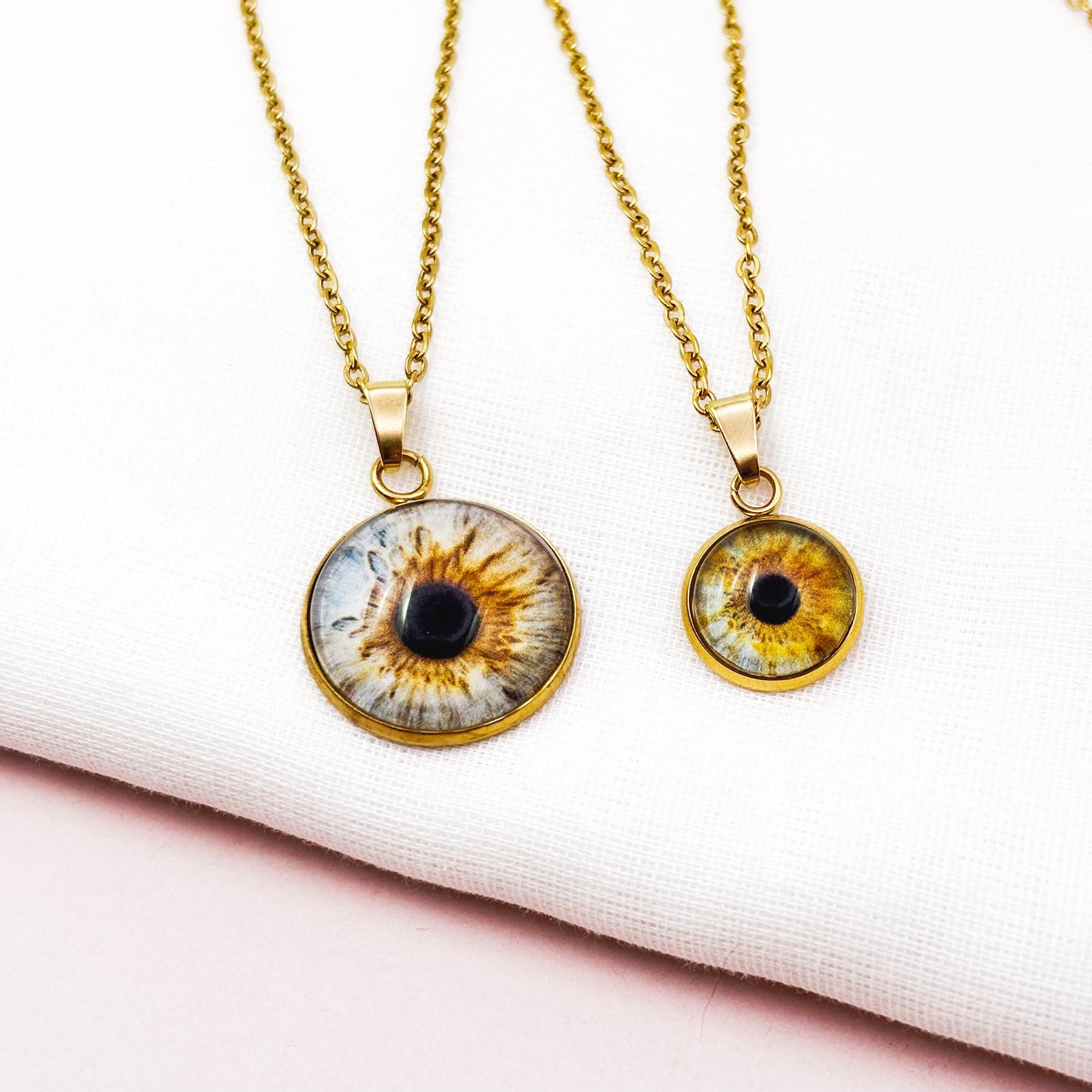 Iris Photo Pendant – Personalised Eye Photo Necklace (with YOUR 
