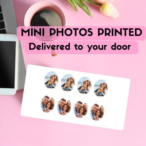 Photos Printed for Locket, Oval shaped photos printed, mini photos print, Photo prints, oval Locket print, Photo Locket Printing image 1