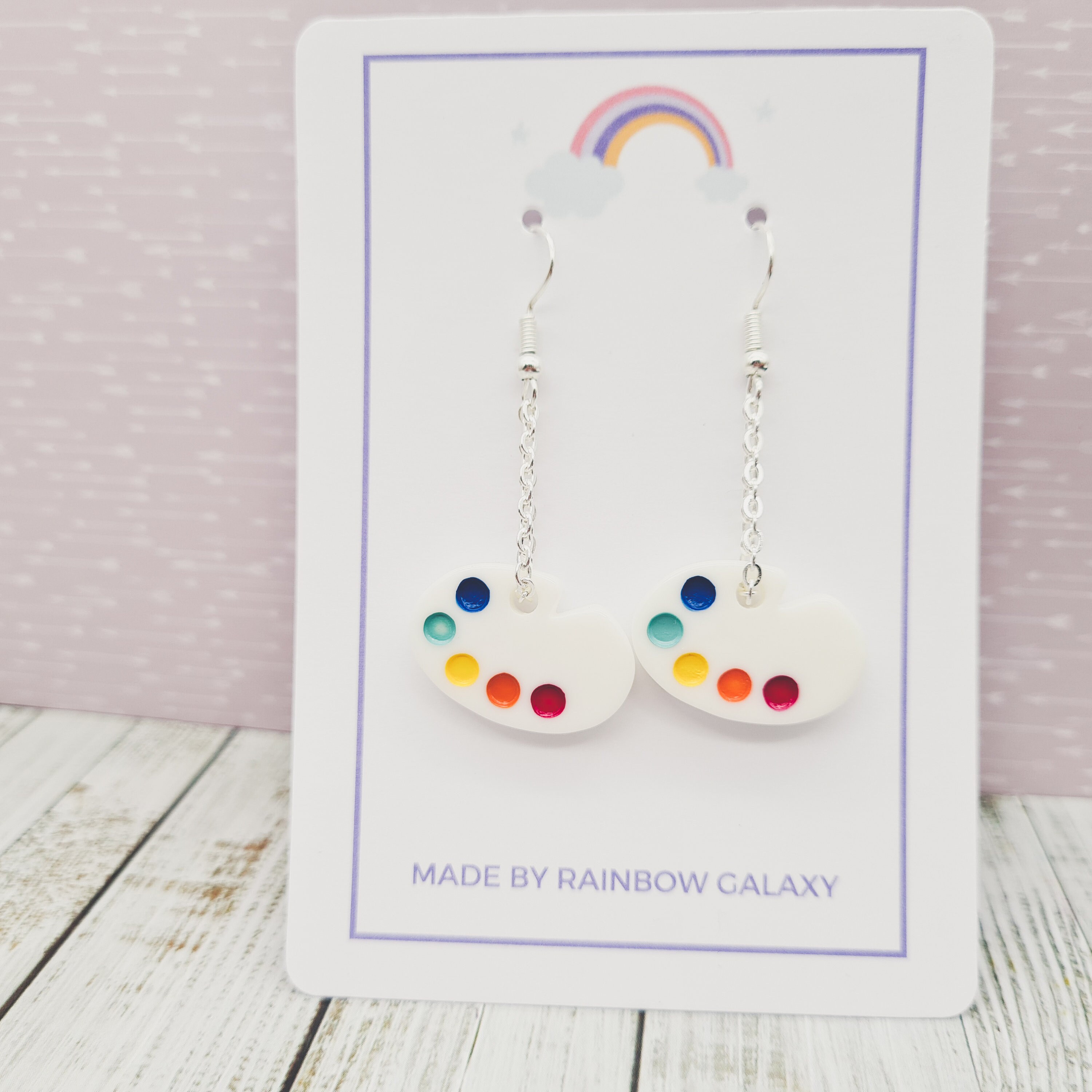 Mini Palette Earrings Art Earrings Kitsch Earrings Fun Etsy