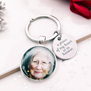 Personalisierte Erinnerungs-Schlüsselanhänger mit Foto - individuelles Foto-Erinnerungsgeschenk