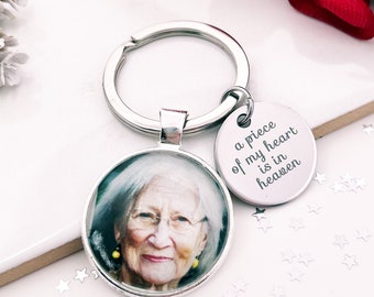 Personalisierte Erinnerungs-Schlüsselanhänger mit Foto - individuelles Foto-Erinnerungsgeschenk