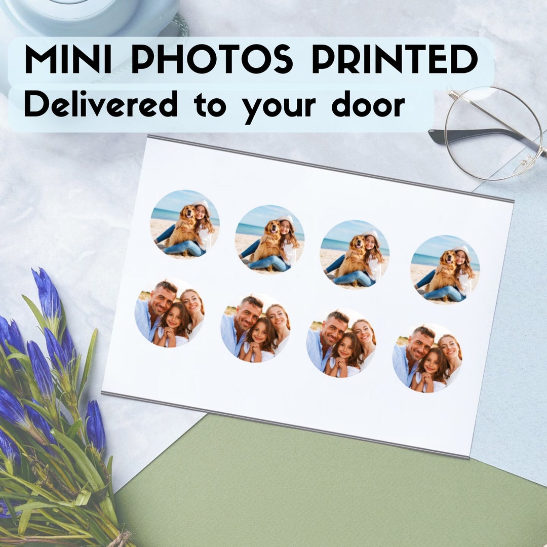 Photos Printed for Locket, Round Shaped Photos Printed, Mini Photos Print, Photo Prints, Round