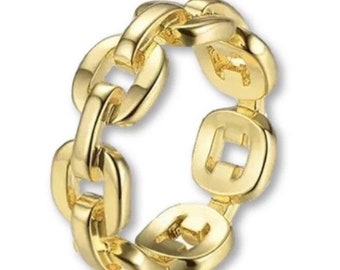 GOLD LINK RING