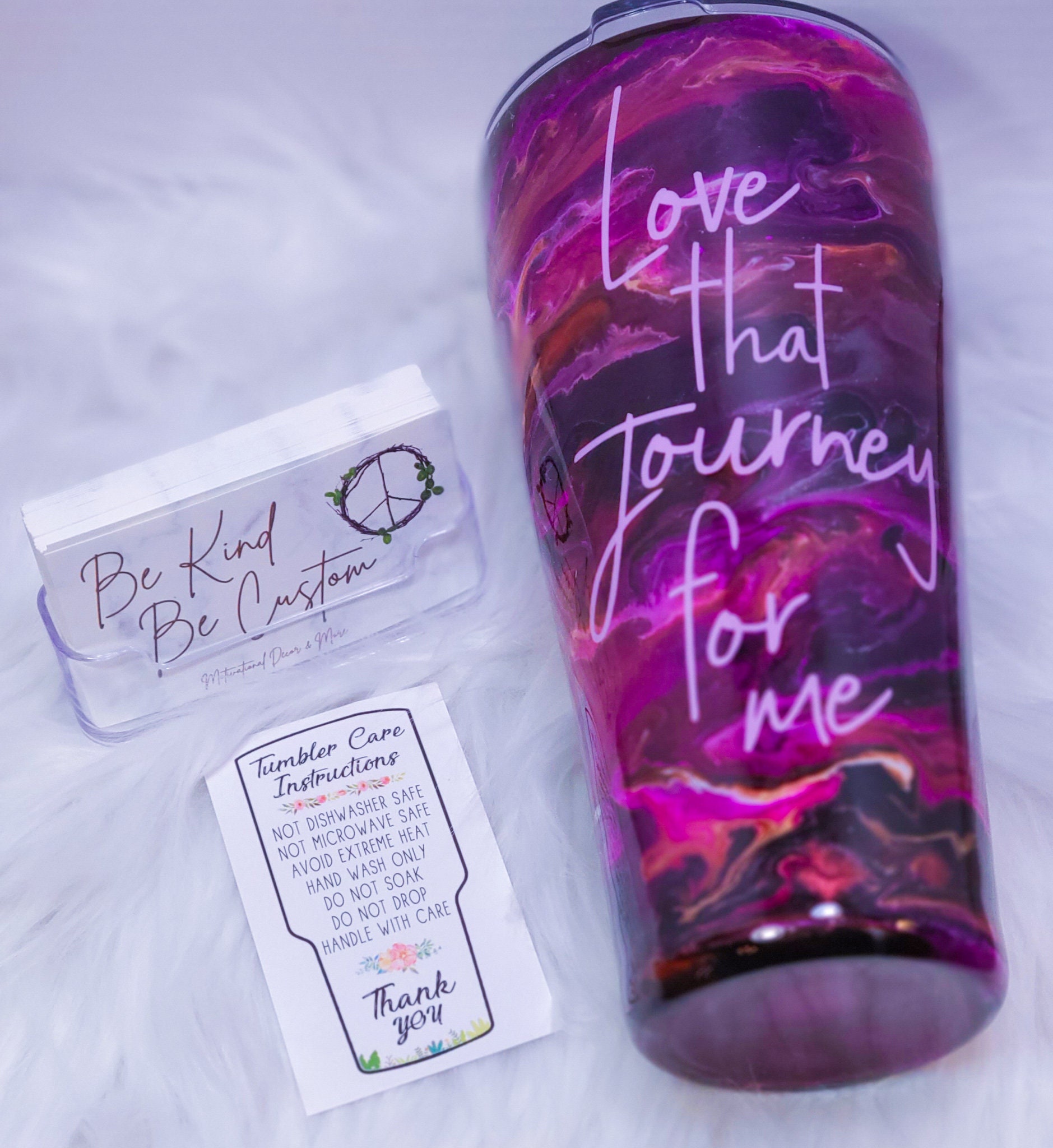 Love That Journey for Me l 32 oz Curve Tumbler l Handmade