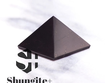 Shungite pyramid 4cm Healing & Protection, genuine shungite from Karelia