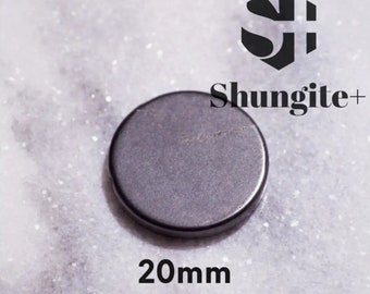 Shungite sticker for mobile phone or tablet, 20mm, natural protection, genuine shungite from Karelia.