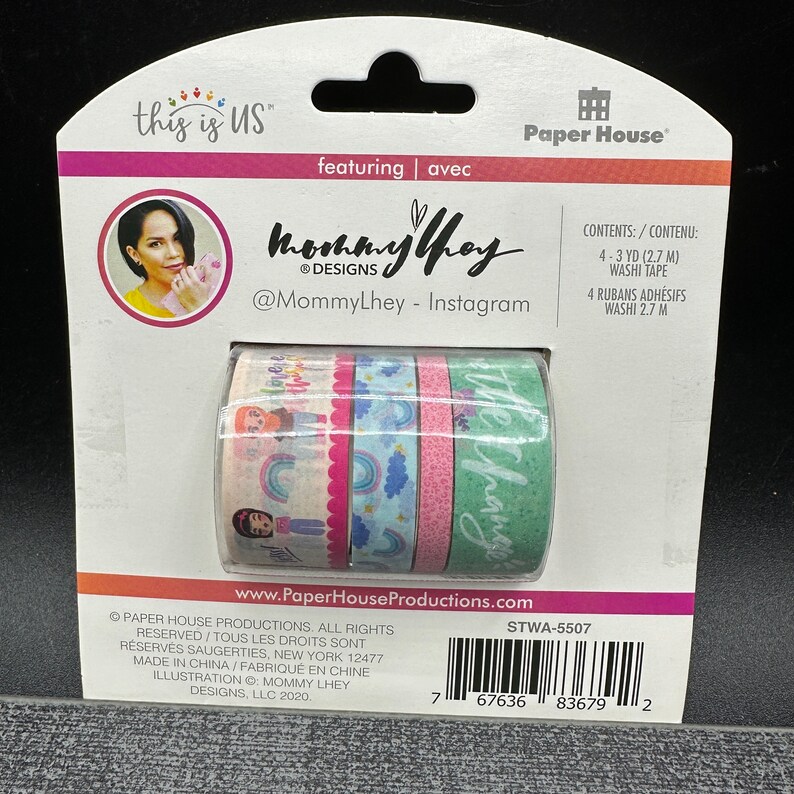 Paper House This Is Us Mommy lhey Crafting Tape Washi Tape Scrapbooking Journaling image 2