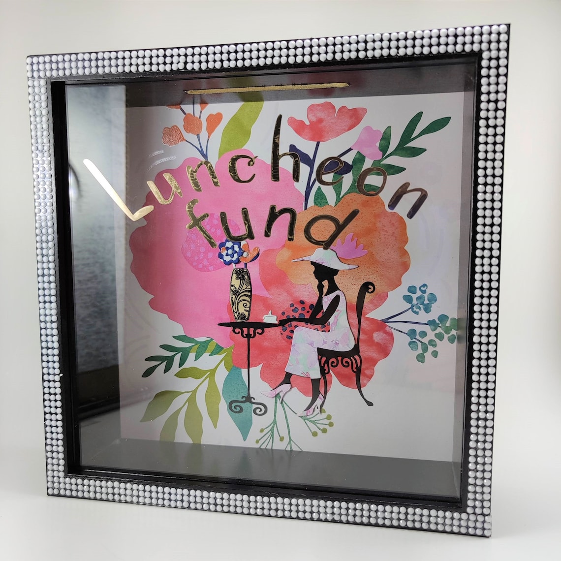 Shadow Box With Slot Money Shadow Box Bank Adult Piggy Bank Etsy