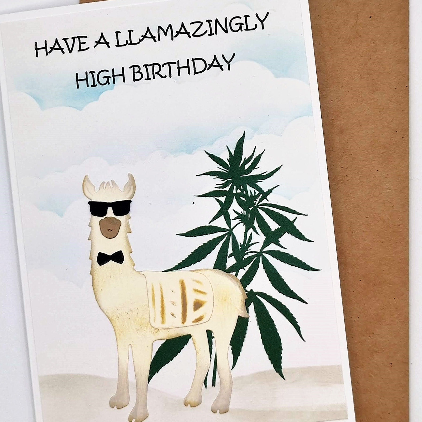 stoner birthday card funny weed birthday card stoner gift etsy