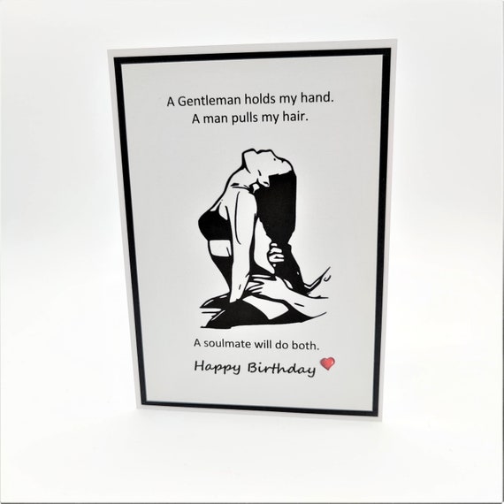 Naughty Birthday Gift for Him Sexy Love Card for Birthday pic picture