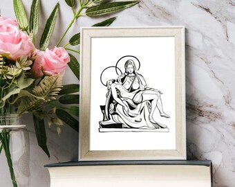 Catholic Inkography Catholic Ink Art - Etsy
