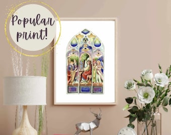 Saint Cecilia watercolor art print, Catholic Art, Catholic Saints, Catholic gifts, Religious Art Catholic, Catholic decor, St. Cecilia art