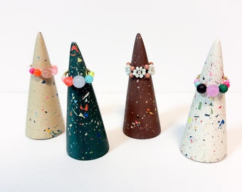 Porta anillos de terrazo