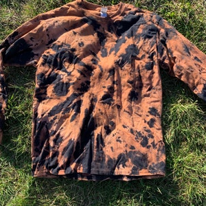 Saturated Bleach long sleeve tee Size L