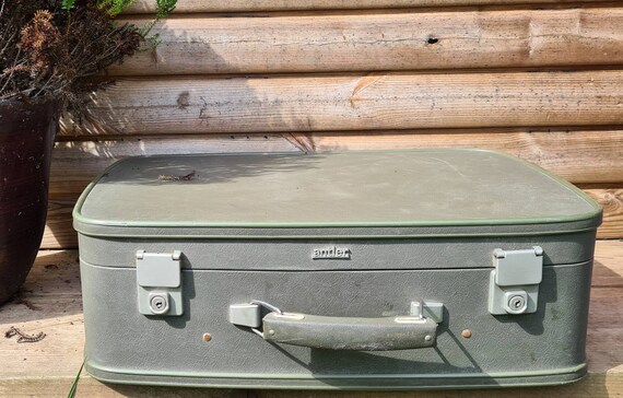 Vintage Antler Suitcase Green Suitcase 