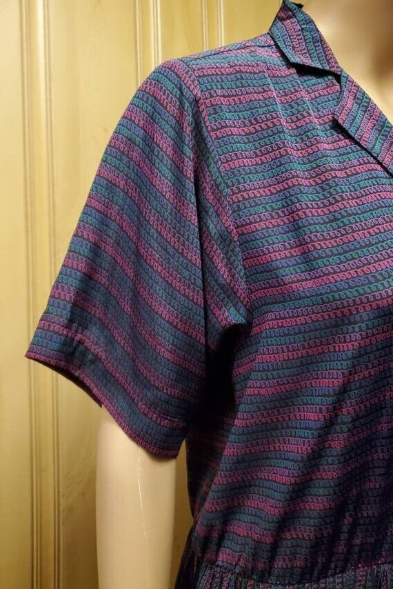 Just Mindy Multicolored Tailored Dress Button Up … - image 5