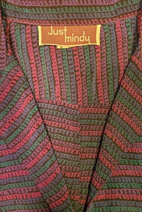Just Mindy Multicolored Tailored Dress Button Up … - image 9