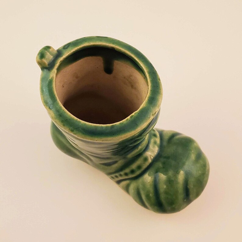 Vintage Small Ceramic Boot Planter
