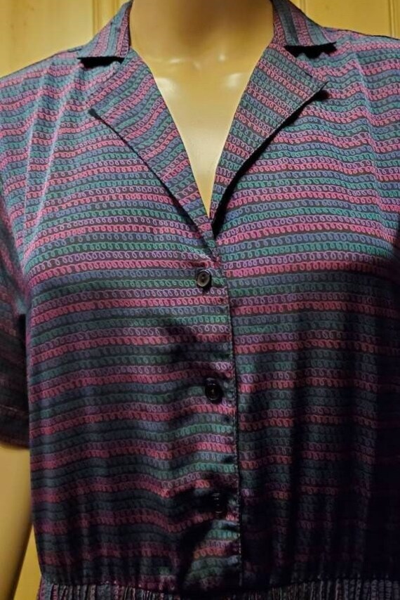 Just Mindy Multicolored Tailored Dress Button Up … - image 2