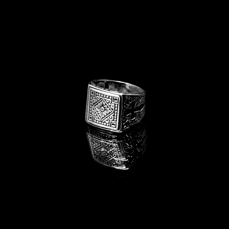 Vintage Christian Ring Sterling Silver 925 Byzantine Style Etsy Ireland