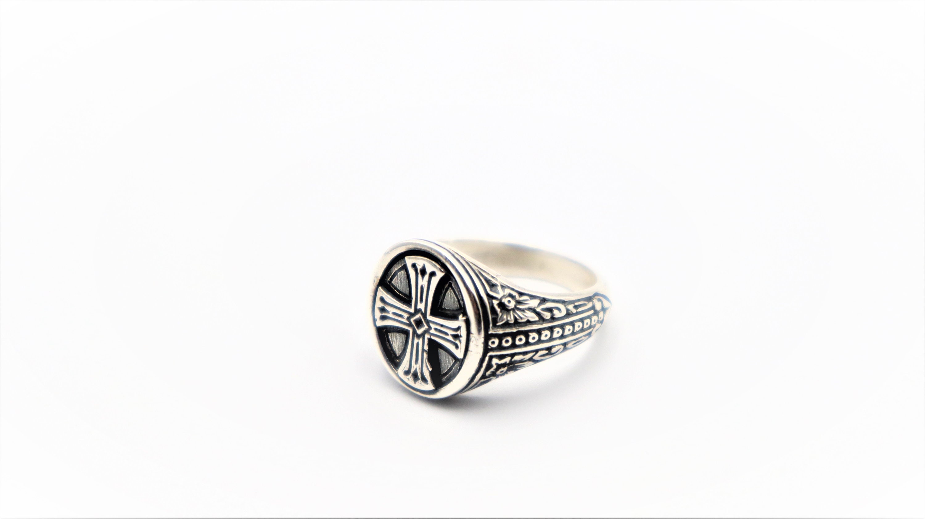 Christian ring Sterling silver 925 Byzantine style Etsy